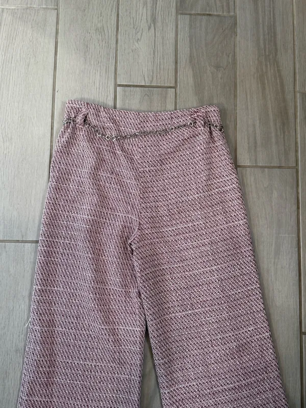 Hunter & Brown Premium Wide-Leg Pants – Size L Mauve - Image 9