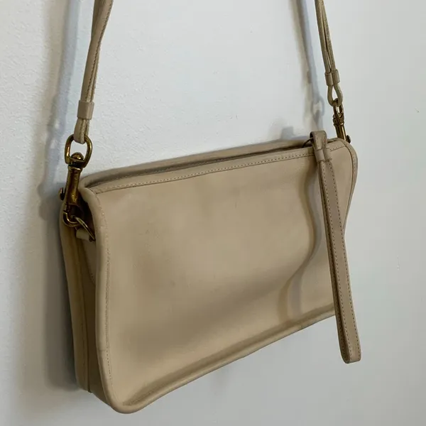 70s Coach Leatherware‎ "Basic Bag" Bone, Bonnie Cashin Coach Bag - Image 2