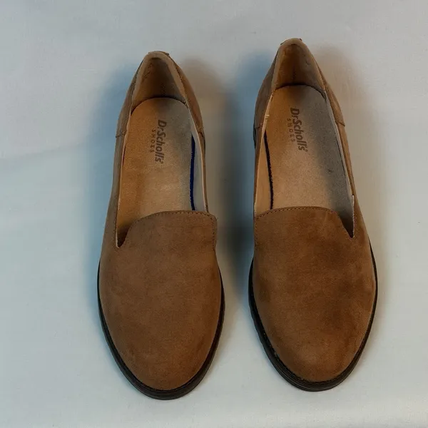 New Dr. Scholls Size-6.5 Women Jet Set‎ Brown Biege Loafers Slip On - Image 5