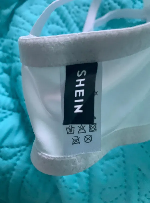 SheIn White Cross Back bra - Image 3