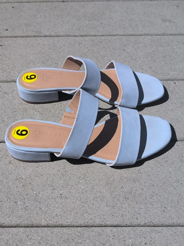 Cushionaire Memory Foam Nolita Sandals | Two Band Dress Sandals - Image 3