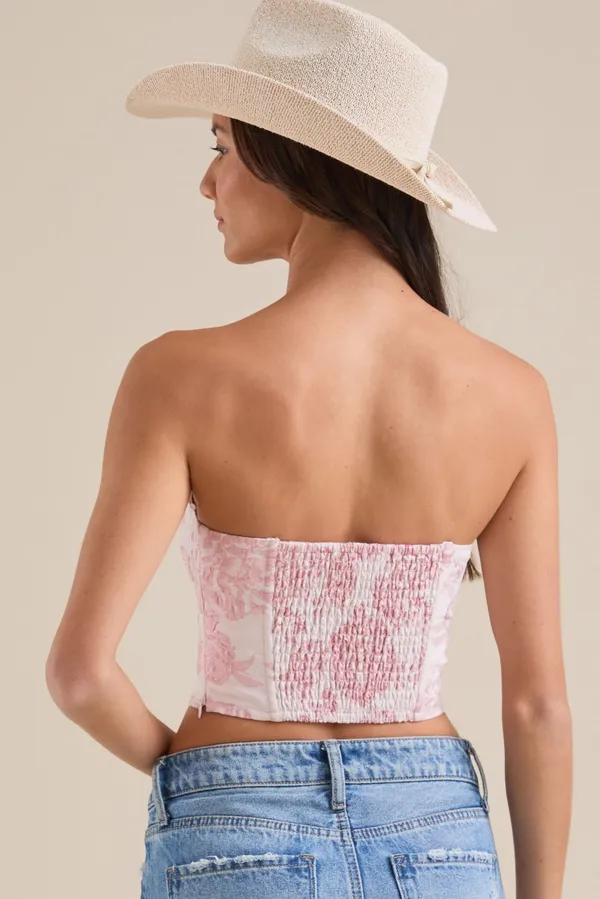 Altar'd State Corset Top Floral - Image 3