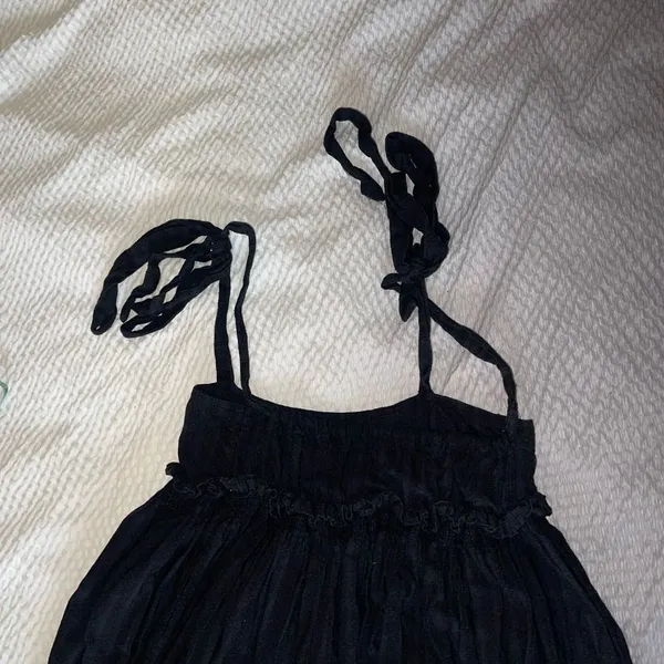 Free People Free Flowing Black Dress - Image 3