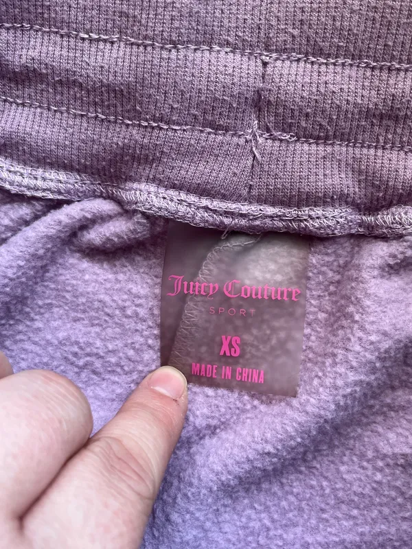 Juicy Couture Sport Purple Embroidered Joggers XS Y2K - Image 3