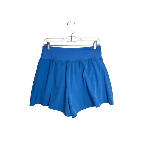 Maurices High Rise Crossover Flyaway Shorts Blue 3” Pull On Athleisure - Image 5