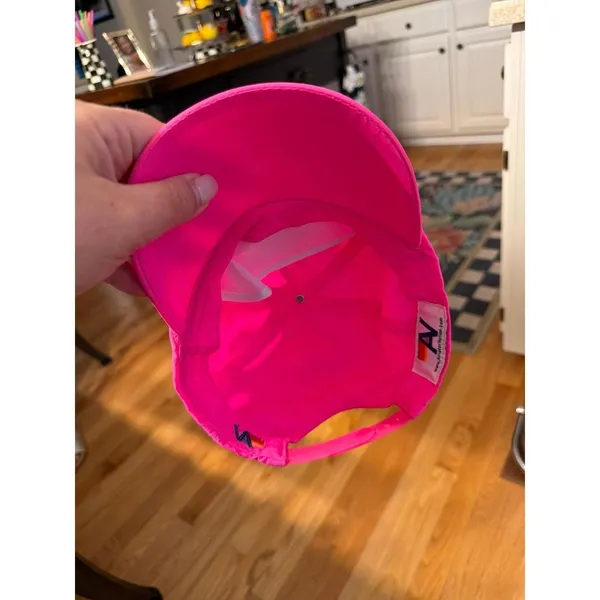 Aviator Nation Signature Venice Vintage Nylon Trucker Hat pink - Image 3