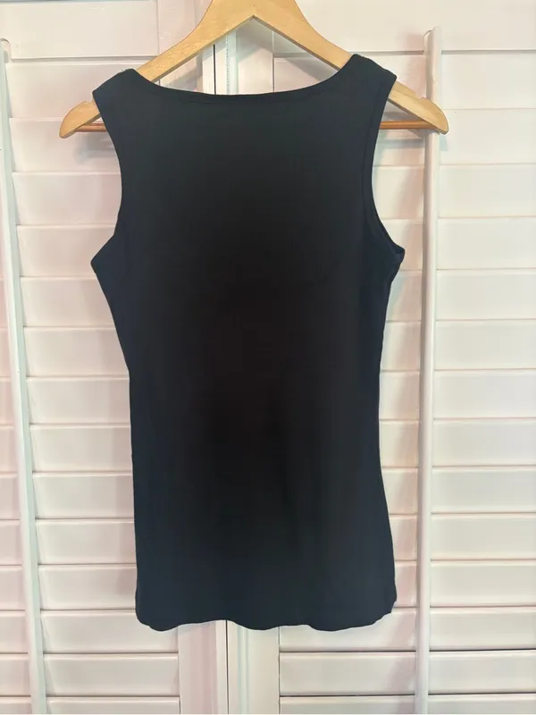 Harley Davidson Black Ribbed Tank Top Size Large - Image 2