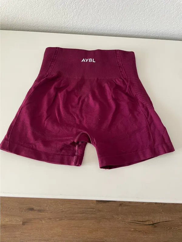 AYBL Maroon Empower Seamless Shorts - Image 2
