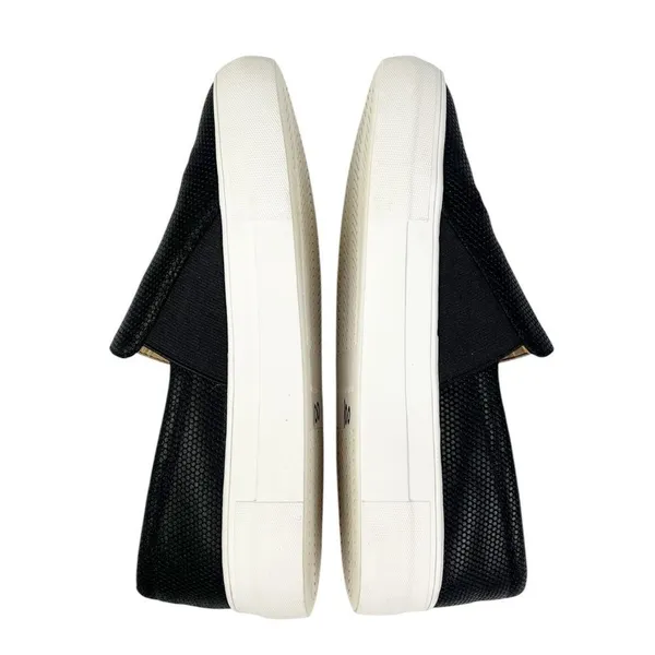 Vince‎ Camuto Kanesya Black Perforated Leather Platform Slip On Sneakers Size 7 - Image 8