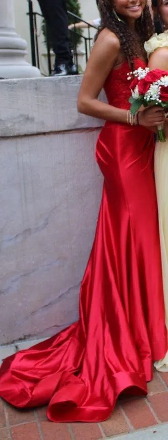 Sherri Hill Red Prom Dress - Image 3