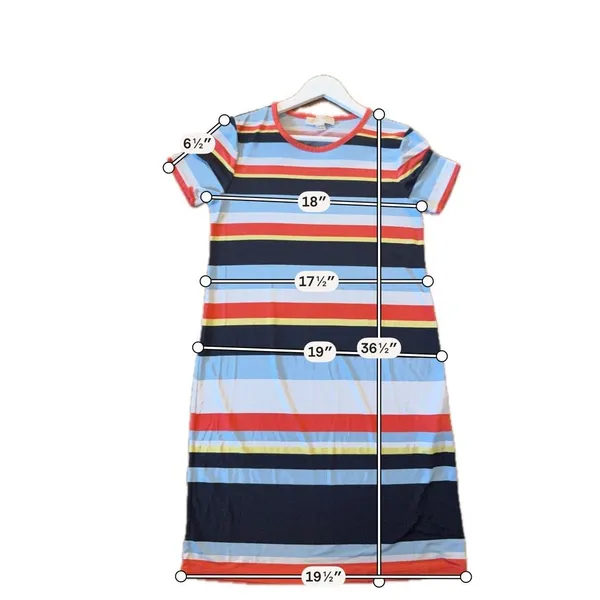 Michael Michael Kors striped crewneck tshirt dress M - Image 7