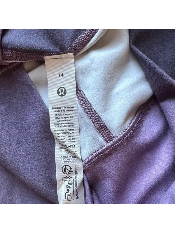Lululemon Align Short High Rise 4” Aurora Haze Purple Size 14 NWT - Image 5