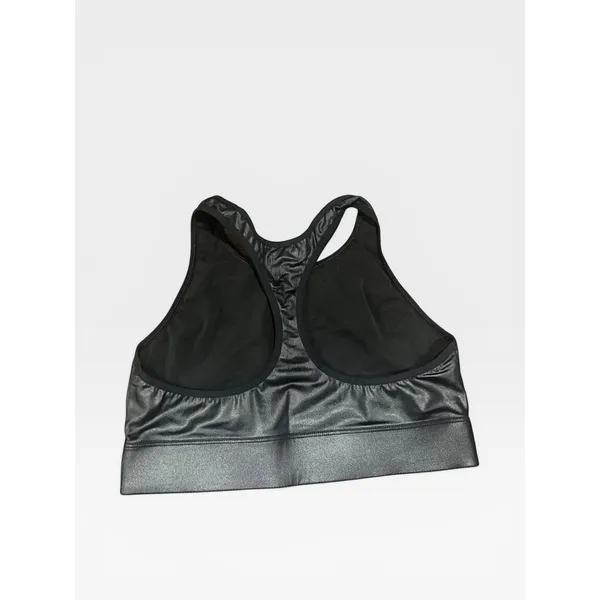 Victoria Sport "The Player" Racerback Sports Bra - Black Shiny Metallic Cutout M - Image 3