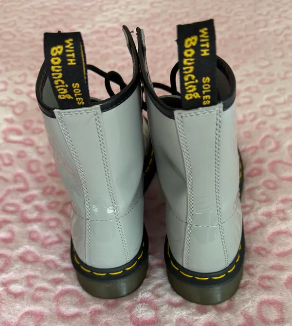 Dr. Martens 1460 Patent Leather Lace Up Boots Women's Size: 7 - Image 4