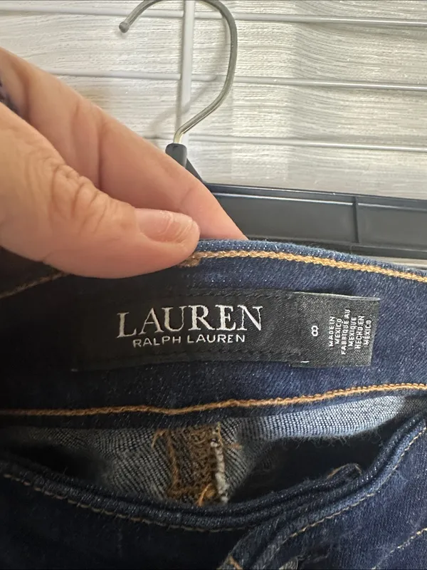 Ralph Lauren Dark Blue Denim Pencil Skirt - Image 5