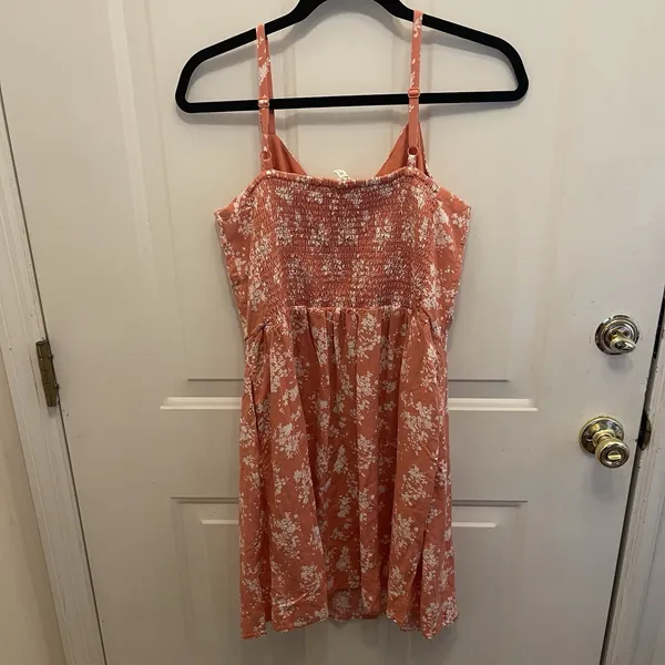 Maurices Pink White Floral Skater Sundress Women's Large Beach‎ Vacation - Image 6