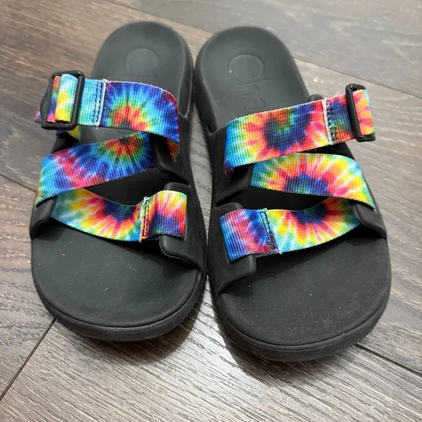 Chaco Women’s 7 Tie Dye Chillo Slide Sandals - Image 3
