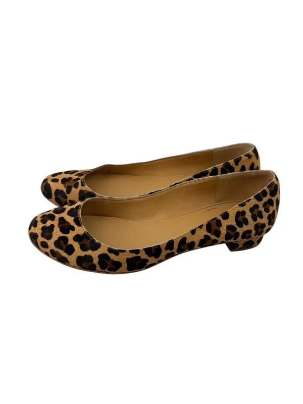 J. Crew Lily Flats Womens Size 7 Leopard Print Calf Hair Low Heel Acadamia - Image 3