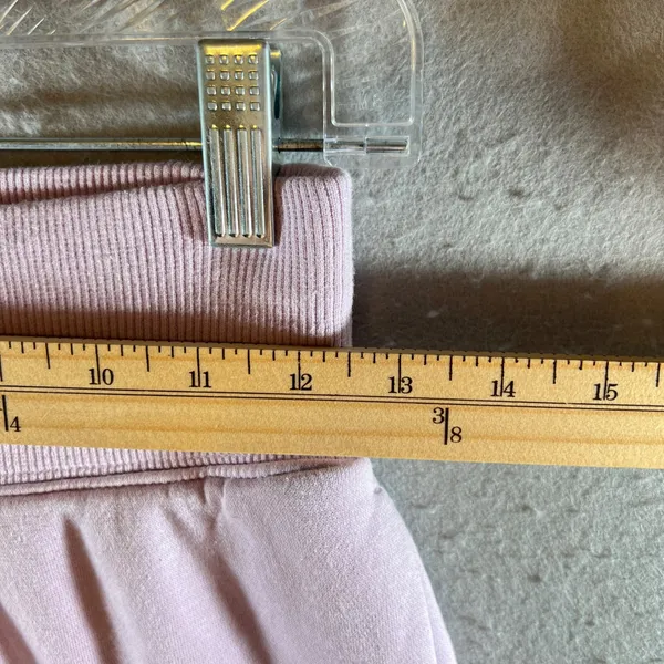 1014‎ | Nike High Waisted Logo Fleece Jogger Sweatpants Lavender Womens XS - Image 3