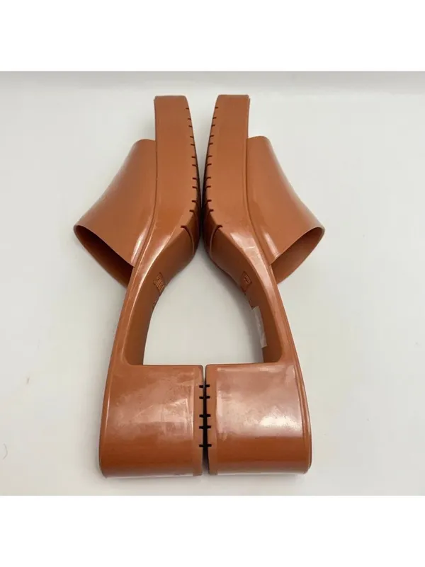 Steve Madden Harlin Square Toe Block Heel Platform Slide On Mule Sandals Size 8M - Image 13
