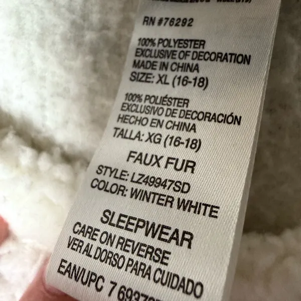 Harry Potter Hogwarts‎ embroidered White Fleece sweatshirt sweater XL - Image 3