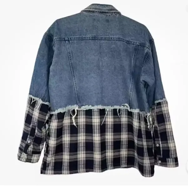 Misguided Oversized Blue Denim
Jacket(Size 6) - Image 3