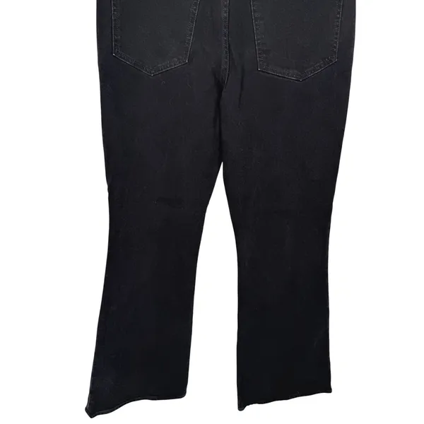Madewell Womens Perfect Vintage Flare Jeans Black Wash Denim High Rise Size 29 - Image 10