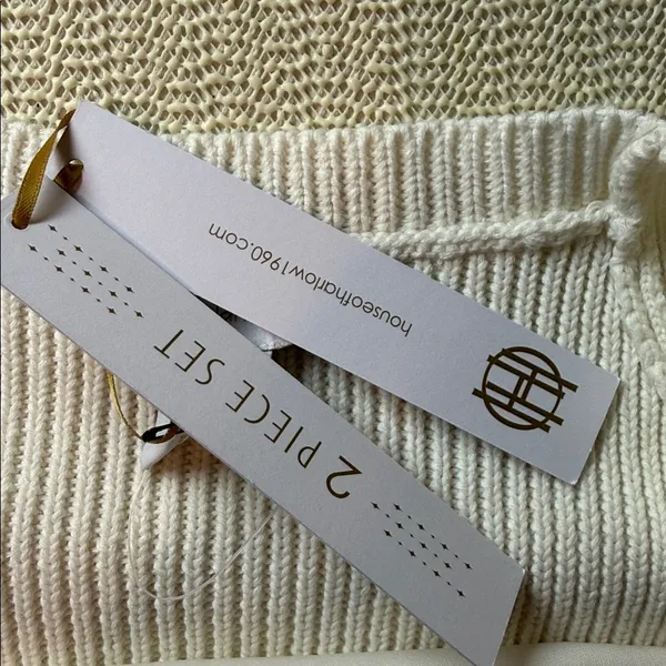 NEW House of Harlow Women’s 1960 Cream Knit Top S - Image 7