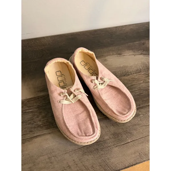Hey Dude Wendy Pumice Mica Pink Slip On Loafers Womens 6 Casual Shoes - Image 2