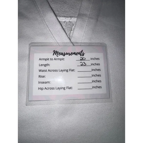 Tribal‎ Womens White Eyelet Lace Sleeve Split V-Neck French Terry Sweatshirt XS - Image 4