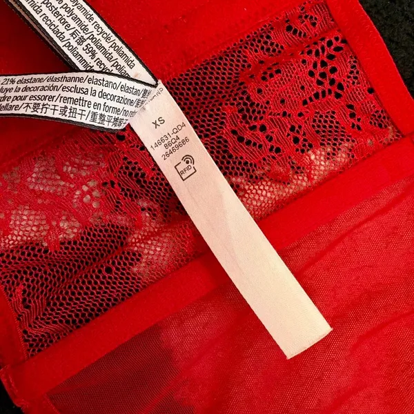 VS Dream Angels Red Lace Bustier XS - Image 5