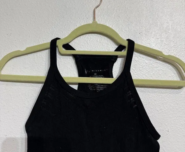 Free People Movement Black Gone Adrift Seamless Yoga Crop Top Sz S - Image 3
