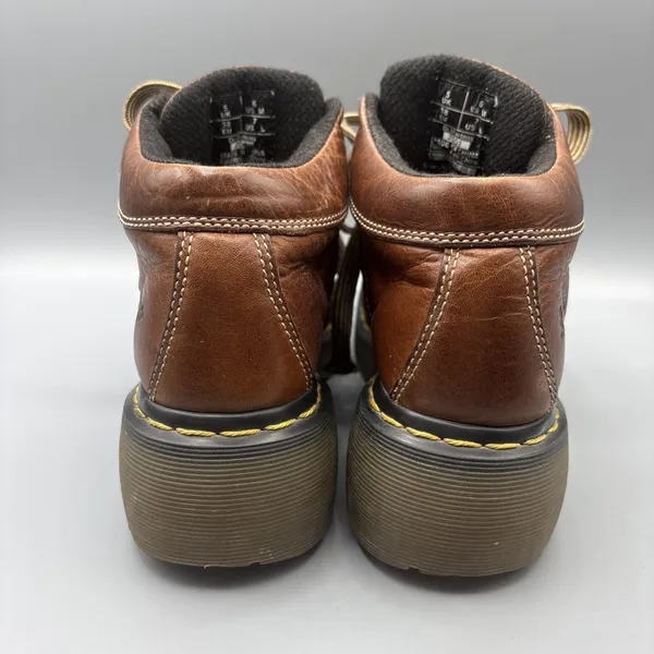 Dr Martens Chunky Ankle Boots Womens Size 7 Mens 6 Brown Lace Up Hightop Y2K - Image 8
