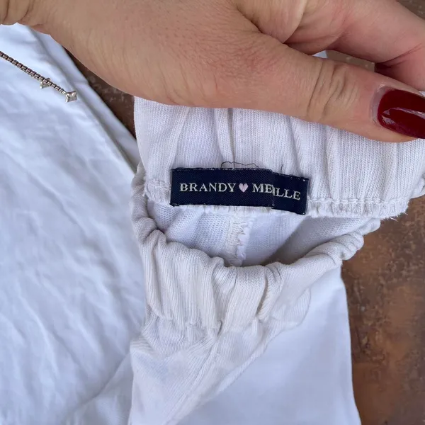 Brandy Melville beige sweatpants sz s - Image 4
