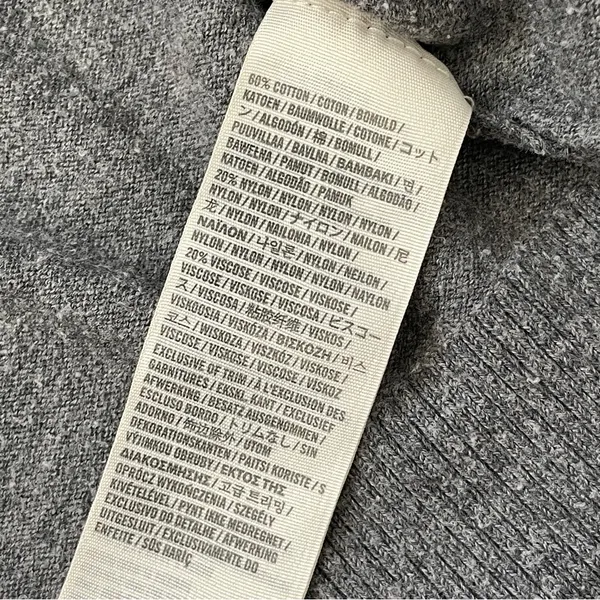 Abercrombie & Fitch Cardigan Sweater ruffle open womens Gray (small) y2k vintage - Image 7