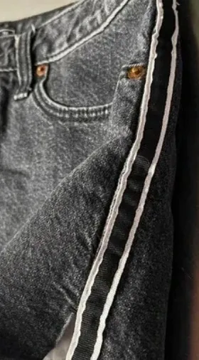 Abercrombie & Fitch Washed Black Denim Shorts - Image 3