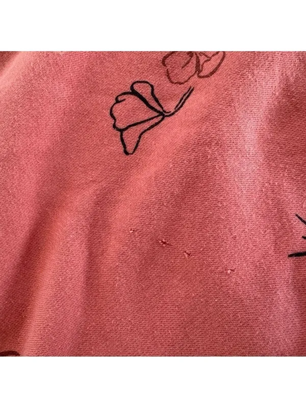 Nike Orange Cropped Sweatshirt Sweater Size Medium - Image 2
