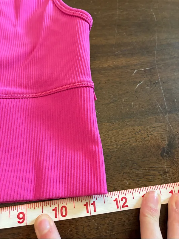 Lululemon Power Pivot Tank Top Size 2 Sonic Pink Ribbed Workout Reversible - Image 4