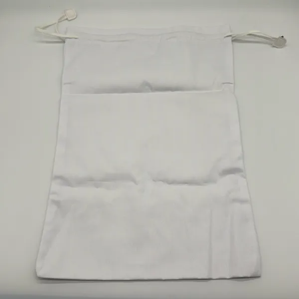 Raye White Drawstring Dust Bag - Image 2