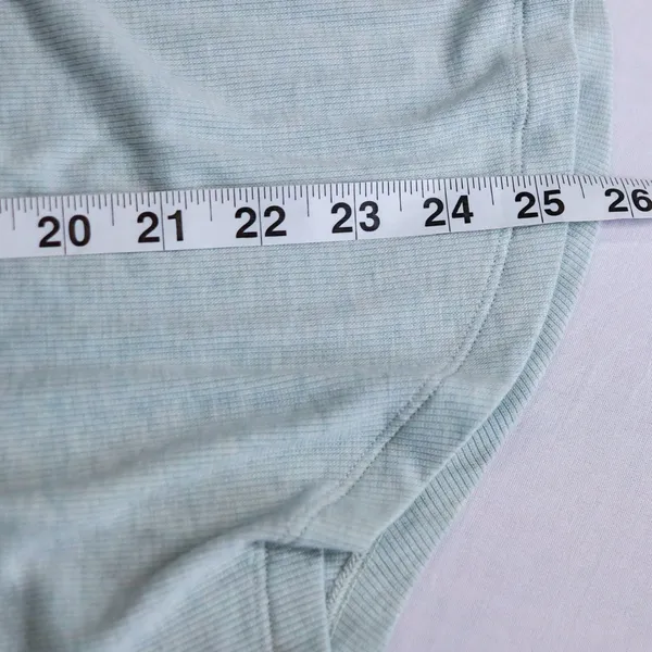 Athleta Cloudlight Rib Stratus Top Women S Teal‎ Blue Long Sleeve Scoop Neck Tee - Image 8