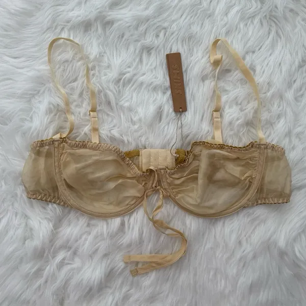 Skims Romance Balconette Bra Butter Size 38D - Image 2
