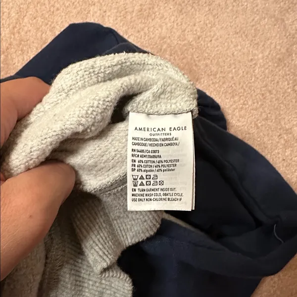 American Eagle Semi Cropped Zip Up Hoodie - Image 5