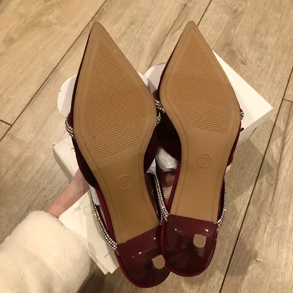 Gwen Rhinestone Bow Heels - Image 6