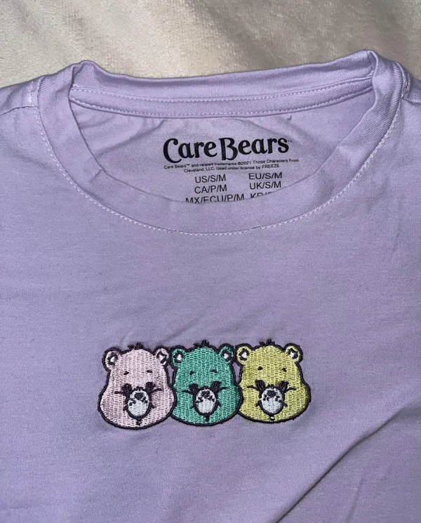 Lilac Care Bears Patch Tee Purple - Image 4