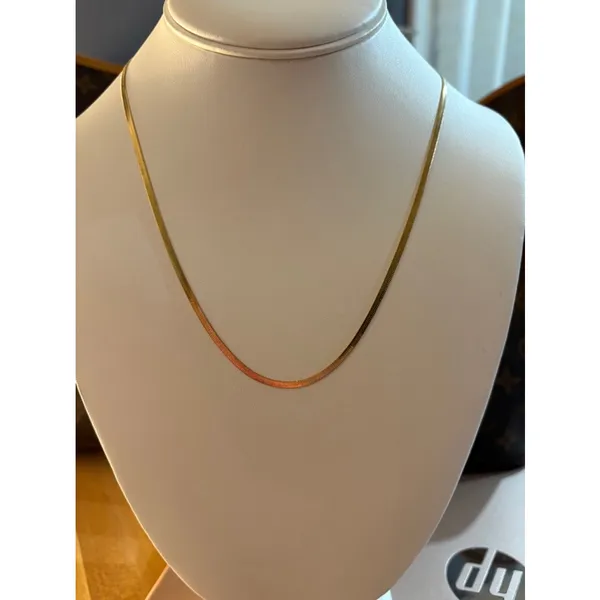 NEW Unisex 2mm‎ Gold Filled Layering Herringbone Chain Necklace 18-20” - Image 15