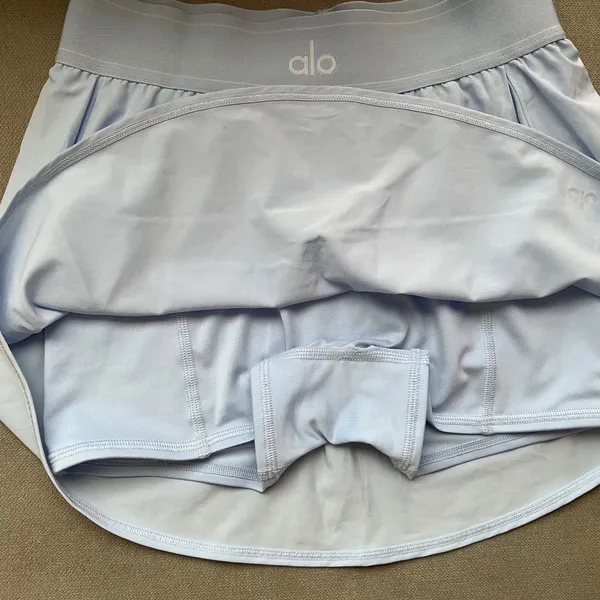 Alo Yoga Match Point Tennis Skirt Seashell Blue XS - Image 5