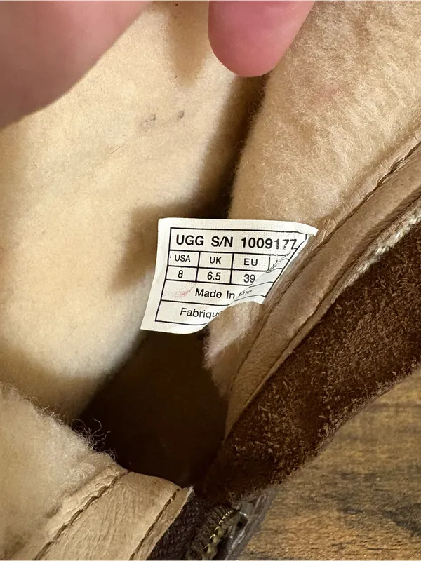 Ugg Bryce Brown Leather Moto Boot size 8 - Image 8