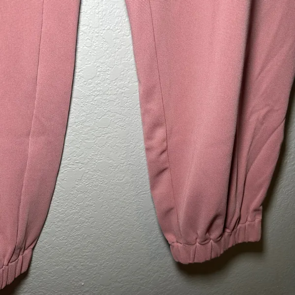 Halara High Waisted Cargo Joggers Pink Waffle Knit Elastic Waist Pants XL NEW - Image 4