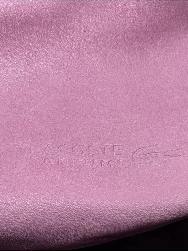 LACOSTE COSMETICS MakeUp Bag Pouch Vintage Pink Perfumes - Image 10