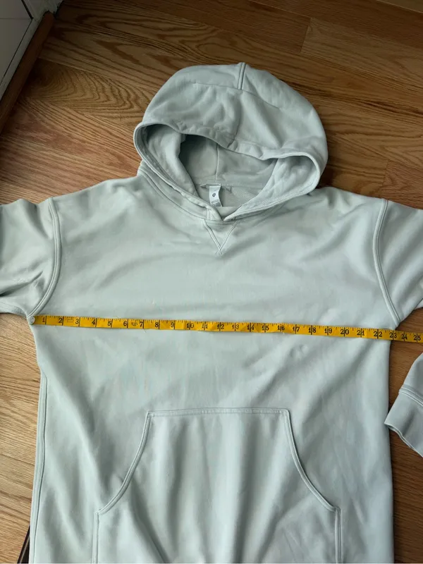 lululemon All Yours Hoodie French Terry 100% Cotton Gray - Size 12 - Image 8